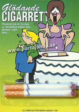 Gldande cigaretter i gruppen Maskerad / Maskeradteman / 60-talstema hos PARTAJSHOP AB (490-K311)
