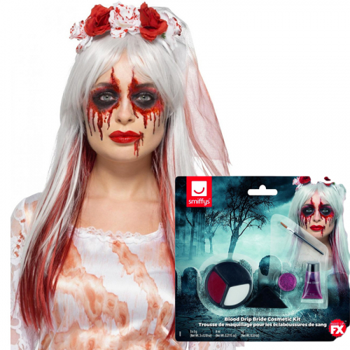 Smink-kit Blodig zombiebrud i gruppen Hgtider / Halloween / Halloweensmink hos PARTAJSHOP AB (49082)