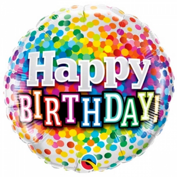 Ballong Happy birthday dots  i gruppen Festartiklar / Ballonger / Motivballonger hos PARTAJSHOP AB (49496)