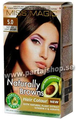 5.0 Natural Light Brown i gruppen Smink & hrfrg / Hrfrg & sprayfrg / Miss Magic Hrfrg hos PARTAJSHOP AB (5.0-MM-K322)