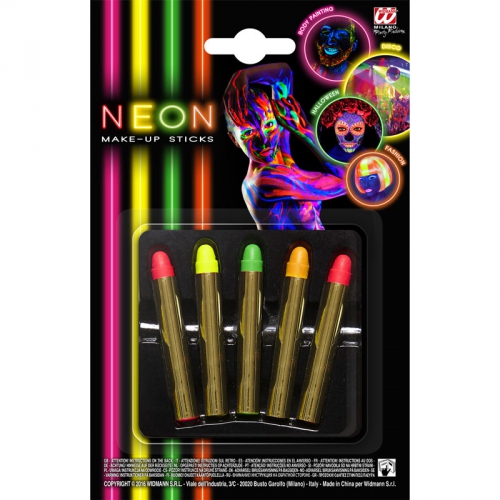Smink neon 5-pack i gruppen Hgtider / Halloween / Halloweensmink hos PARTAJSHOP AB (50004)