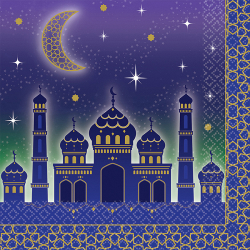 Servetter Eid Mubarak 33cmx33cm 16-p