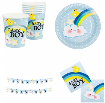 Babyshower Boy dukning i gruppen Festartiklar / Dukning / Tallrikar hos PARTAJSHOP AB (53219)