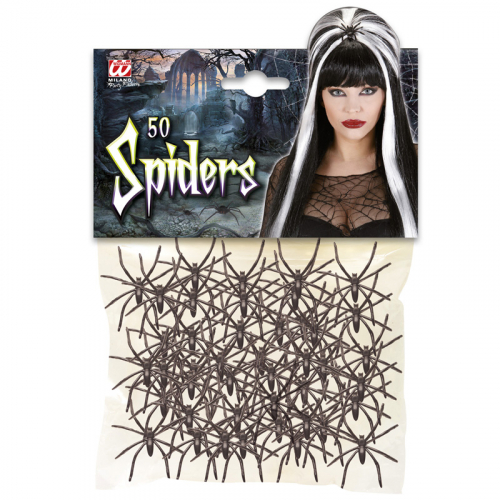 Stora spindlar 50-pack i gruppen Hgtider / Halloween / Halloweendekoration hos PARTAJSHOP AB (5382r)