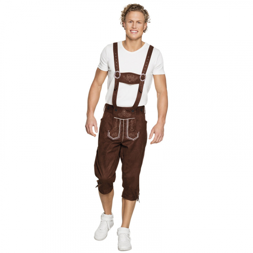 Lederhosen Tyrolerbyxa L/XL i gruppen Hgtider / Oktoberfest / Oktoberfest klder / Lederhosen hos PARTAJSHOP AB (54277)