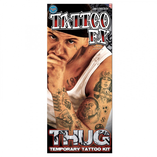 Tatuering Thug i gruppen Maskerad / Maskeradtillbehr / Tatueringar hos PARTAJSHOP AB (57-CT-413)
