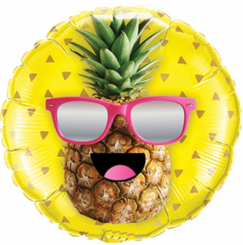Ballong Happy ananas  i gruppen Festartiklar / Ballonger / Motivballonger hos PARTAJSHOP AB (57269)