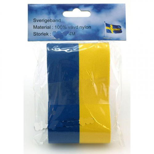 Tygband bltt & gult i gruppen Hgtider / Studenten / Studentpresenter hos PARTAJSHOP AB (59617-SOL22)