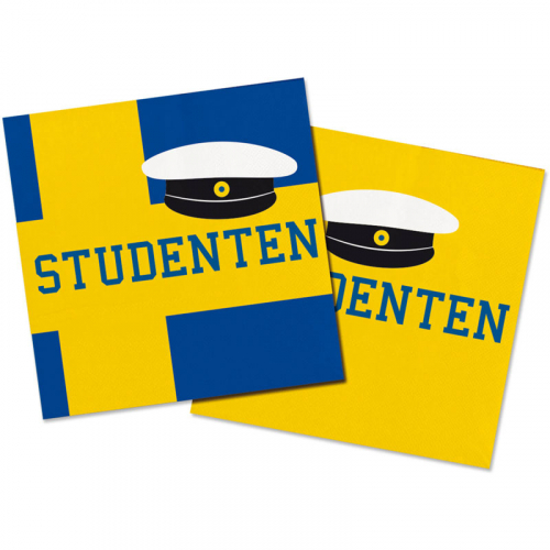 Studentservetter 20-pack i gruppen Hgtider / Studenten / Studentfesten hos PARTAJSHOP AB (61532)