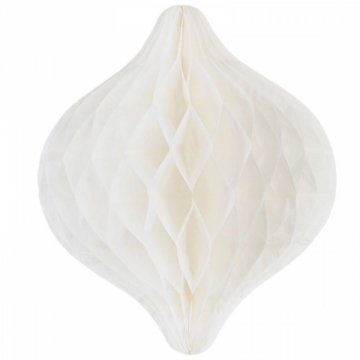 Honeycomb droppe vit i gruppen Hgtider / Brllop / Brllopsteman / Silver & White hos PARTAJSHOP AB (63150r)