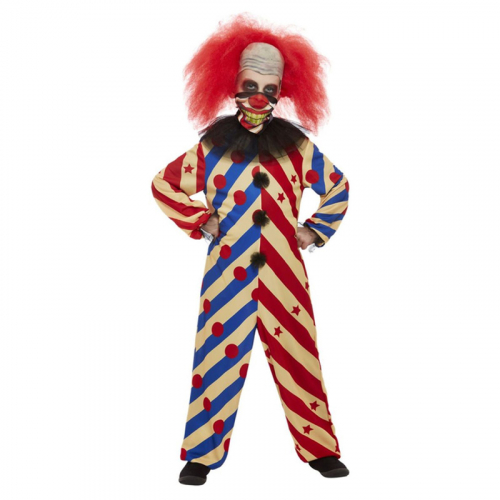 Clowndrkt Overall Cirkus Barn  i gruppen Hgtider / Halloween / Halloweendrkter / Barndrkter hos PARTAJSHOP AB (64004r)