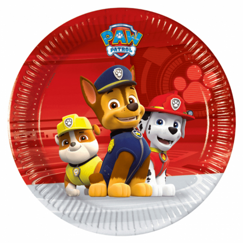 Tallrikar Paw Patrol i gruppen Festartiklar / Festteman / Paw Patrol hos PARTAJSHOP AB (64030)