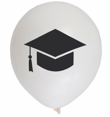 Student ballonger vita i gruppen Hgtider / Studenten / Studentballonger hos PARTAJSHOP AB (64350)