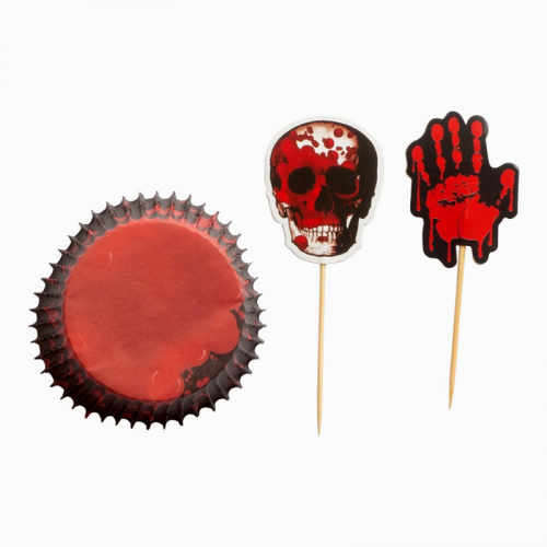 Halloween muffinsformar och picks i gruppen Festartiklar / Dukning / Engngsartiklar hos PARTAJSHOP AB (64378)