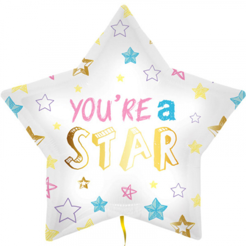 Folieballong You're a star i gruppen Hgtider / Dop / Dop Ballonger hos PARTAJSHOP AB (64379)