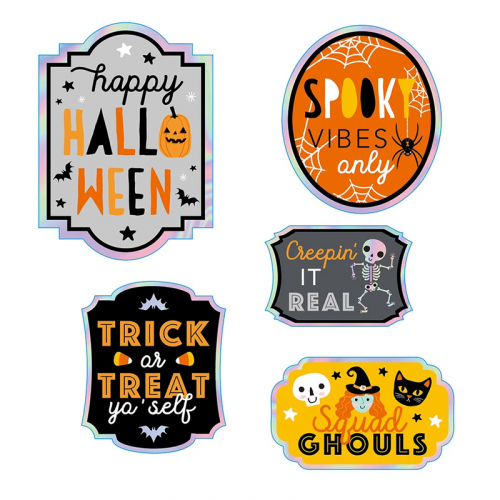 Halloween flasketiketter i gruppen Hgtider / Halloween / Halloweentillbehr hos PARTAJSHOP AB (64383)