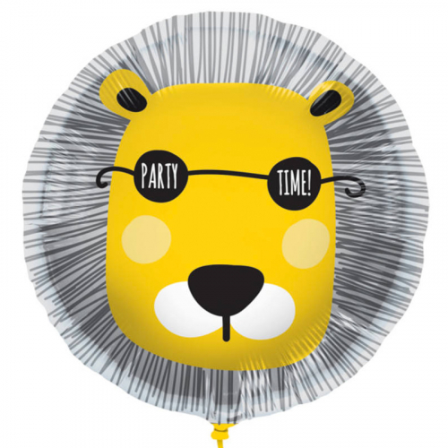 Folieballong Lejon Party Time i gruppen Festartiklar / Ballonger / Motivballonger hos PARTAJSHOP AB (64385)