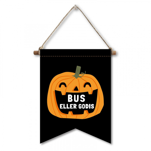 Bus eller godis skylt i gruppen Hgtider / Halloween / Halloweentillbehr hos PARTAJSHOP AB (64385a)