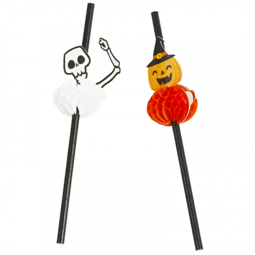 Papperssugrr Halloween 8-pack i gruppen Festartiklar / Dukning / Sugrr hos PARTAJSHOP AB (64476)