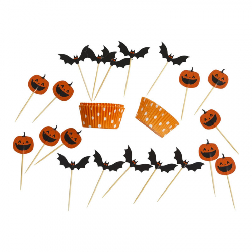 Cupcake-kit Halloween i gruppen Festartiklar / Bakning & tbart  / Bakformar hos PARTAJSHOP AB (64477)