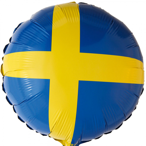 Folieballong rund Sverige i gruppen Festartiklar / Festteman / Lnder  / Sverige hos PARTAJSHOP AB (64551)