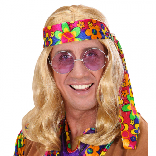 Peruk Hippie Blond i gruppen Maskerad / Maskeradteman / 60-talstema hos PARTAJSHOP AB (6496L)