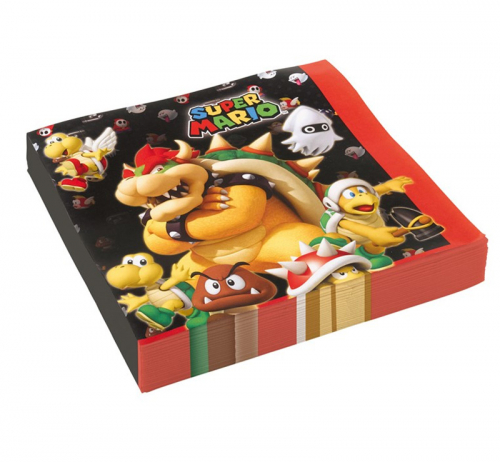 Super Mario Servetter i gruppen Festartiklar / Barnkalas / Super Mario hos PARTAJSHOP AB (64993)