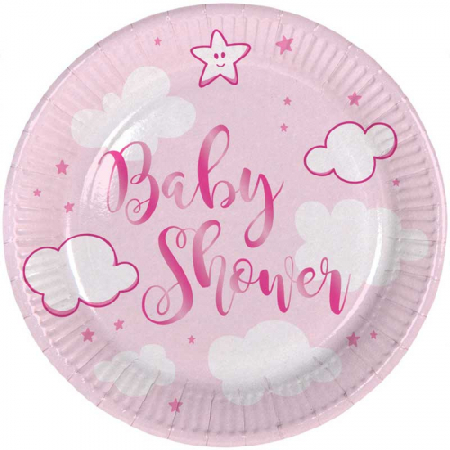 Tallrikar Babyshower Rosa i gruppen Hgtider / Baby shower / It's a GIRL hos PARTAJSHOP AB (65360)