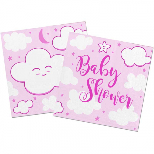 Servett Babyshower Rosa i gruppen Hgtider / Baby shower / It's a GIRL hos PARTAJSHOP AB (65362)