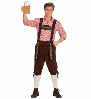 Oktoberfest byxor i gruppen Hgtider / Oktoberfest / Oktoberfest klder / Lederhosen hos PARTAJSHOP AB (65693)