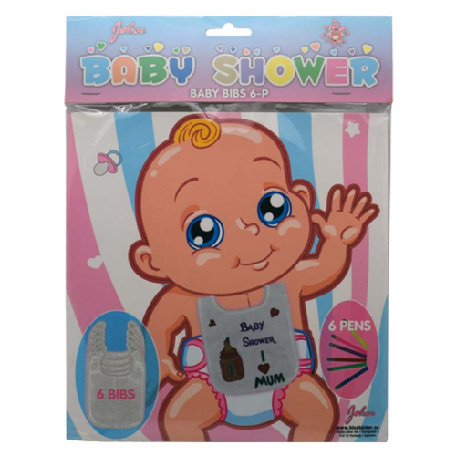 Babyshower Pyssel Haklappar i gruppen Hgtider / Baby shower / Babyshower Tillbehr hos PARTAJSHOP AB (68120)