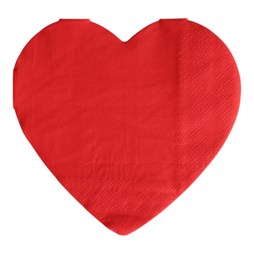 Servetter Hjärta i gruppen Högtider / Alla hjärtans dag  / Dekorationer Alla Hjärtans Dag hos PARTAJSHOP AB (68644)