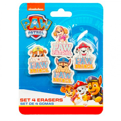 Suddigumin 4-pack Paw Patrol i gruppen Roliga prylar / Hobby & fritid / Pennor & Block hos PARTAJSHOP AB (68979)