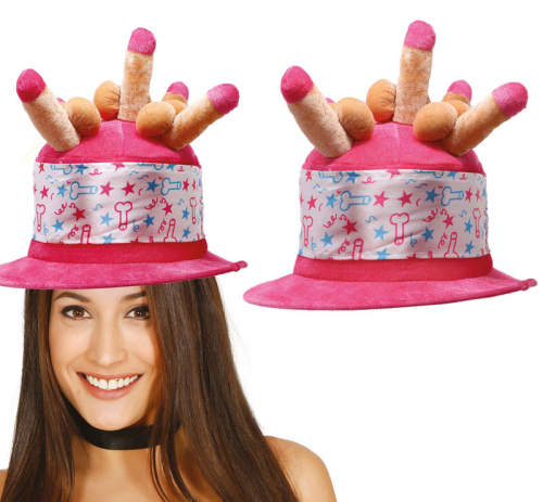 Snopphatt Rosa i gruppen Maskerad / Hattar / Roliga hattar hos PARTAJSHOP AB (69002)