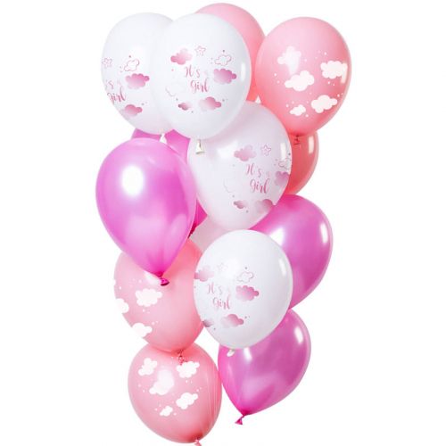 Latexballonger It's a Girl i gruppen Hgtider / Baby shower / It's a GIRL hos PARTAJSHOP AB (69341)