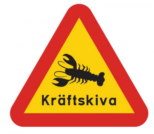Varning Fr Krftskiva i gruppen Hgtider / Krftskiva / Dekoration Krftskiva hos PARTAJSHOP AB (69827)