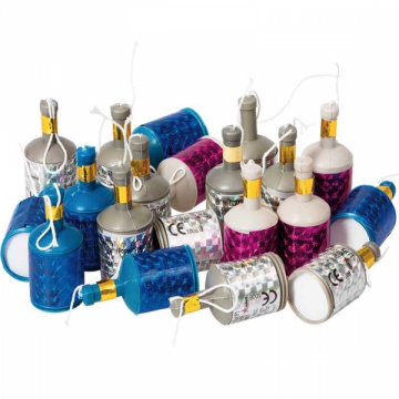 Party poppers 20-pack i gruppen Hgtider / Nyrsafton / Nyrsaccessoarer hos PARTAJSHOP AB (70002)