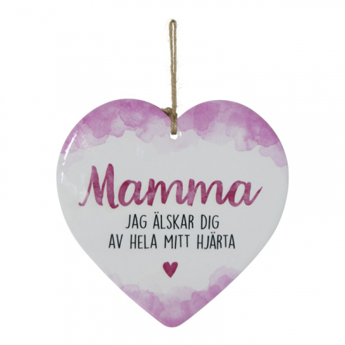 Keramikhjrta Mamma i gruppen Roliga prylar / Presenter / Present till mamma hos PARTAJSHOP AB (70551)