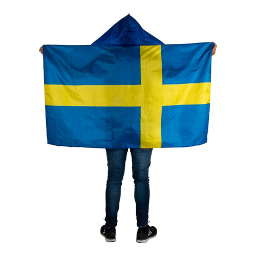 Sweden Cape Poncho  i gruppen Festartiklar / Festteman / Lnder  / Sverige hos PARTAJSHOP AB (70630)