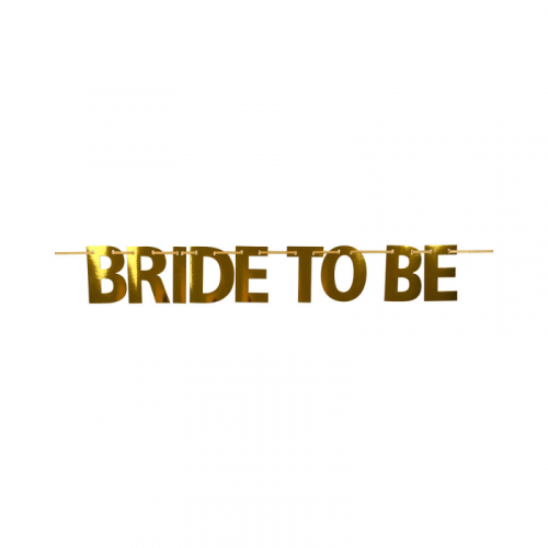 Girlang Bride to Be Guld i gruppen Högtider / Möhippa hos PARTAJSHOP AB (70675)