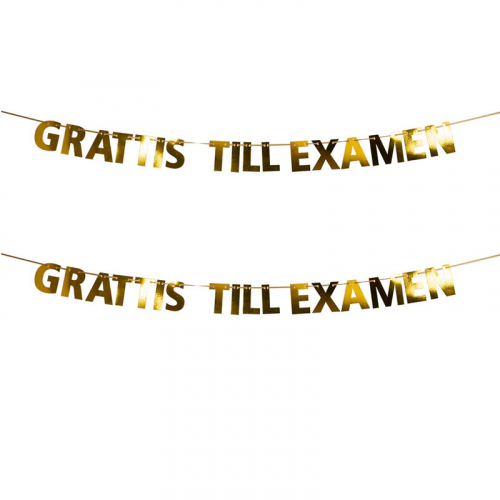  Grattis till examen Banner i gruppen Hgtider / Studenten / Studentfesten hos PARTAJSHOP AB (70689)