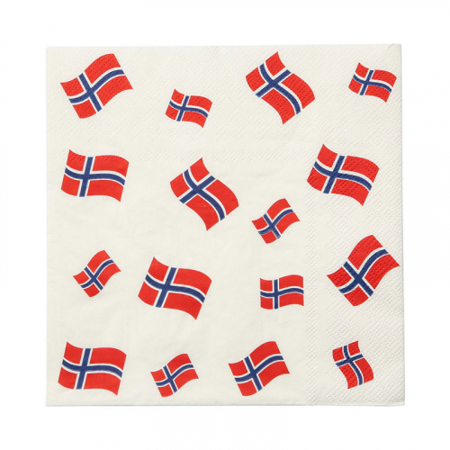 Servett Norge i gruppen Festartiklar / Festteman / Lnder  / Norge hos PARTAJSHOP AB (71757)