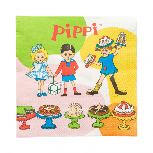 Pippi servetter 16-pack i gruppen Festartiklar / Barnkalas / Pippi lngstrump hos PARTAJSHOP AB (71777)