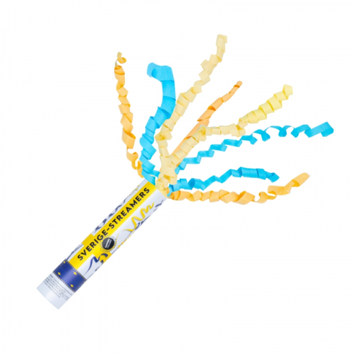 Konfettikanon Blå/Gul i gruppen Högtider / Studenten / Studentfesten hos PARTAJSHOP AB (72048)