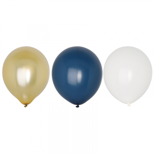 Latexballonger Mix Blå 8-pack i gruppen Högtider / Dop / Dop Ballonger hos PARTAJSHOP AB (72194)