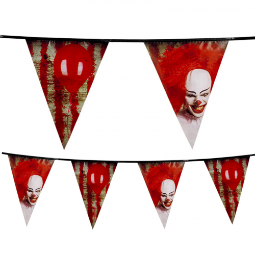 Vimpel Clown i gruppen Hgtider / Halloween / Halloweendekoration hos PARTAJSHOP AB (72350)
