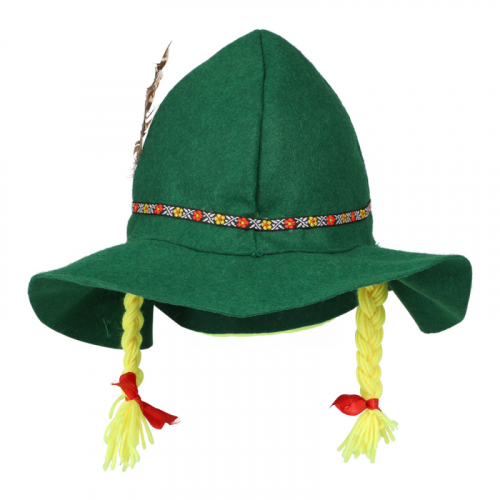 Tyrolerhatt med fltor i gruppen Hgtider / Oktoberfest / Oktoberfesthattar / Tyrolerhattar  hos PARTAJSHOP AB (72509)