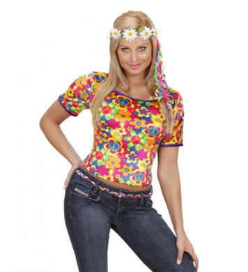 Hippie T-shirt i gruppen Roliga prylar / Klder, kepsar & mssor / Hippie hos PARTAJSHOP AB (7324H-BAL3)