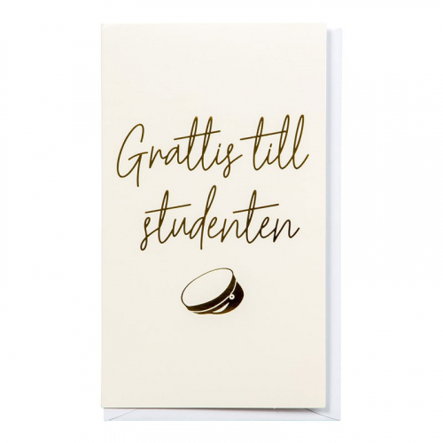 Studentkort 10/17 cm grattis i gruppen Festartiklar / Presentinslagning / Grattiskort hos PARTAJSHOP AB (74219)