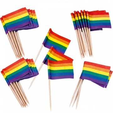Pride coctailflaggor i gruppen Festartiklar / Bakning & tbart  / Trtdekorationer hos PARTAJSHOP AB (78054)